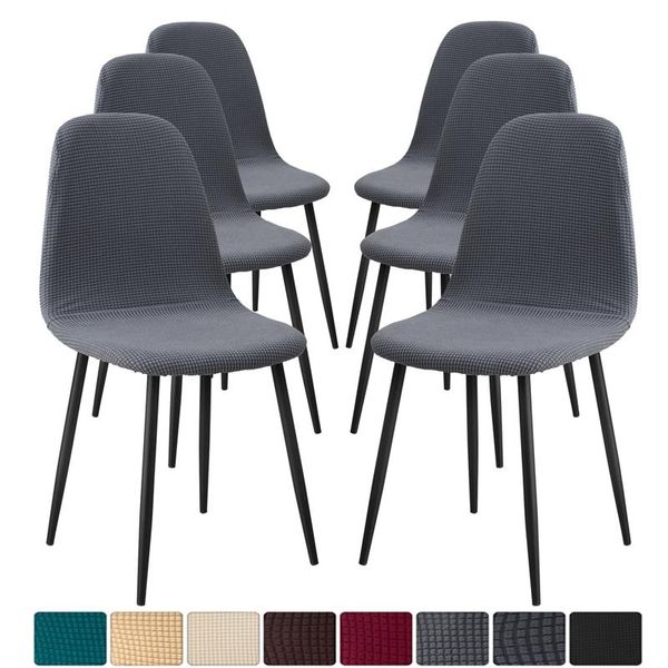 

1/2/4/6 pcs seat cover for eames chair washable removable armless shell banquet home el slipcover covers