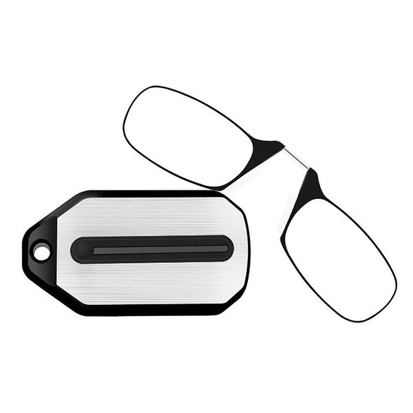 

sunglasses mini nose clip on reading glass men for women rimless portable magnifying presbyopic glasses eyewear ladies, White;black