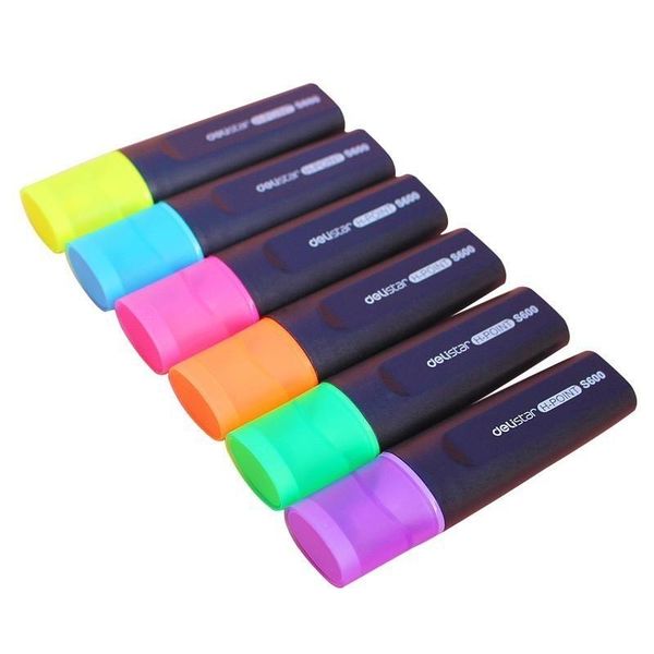 

highlighters 1 pc fluorescent marker pens pastel highlighter pen colorful painting drawing markers office schoool stationary supplies 04443, Black;red