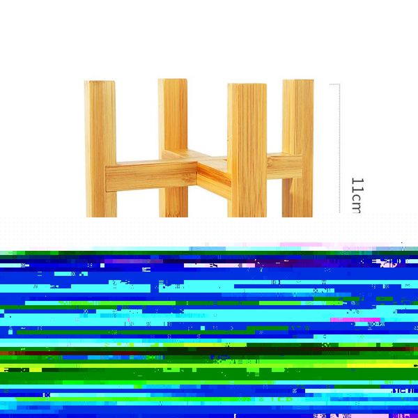 

planters & pots standing bonsai holder home balcony wood flower pot with foot pad smooth surface modern shelf