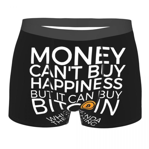 

underpants money can't buy happiness dogecoin homme panties male underwear ventilate, Black;white