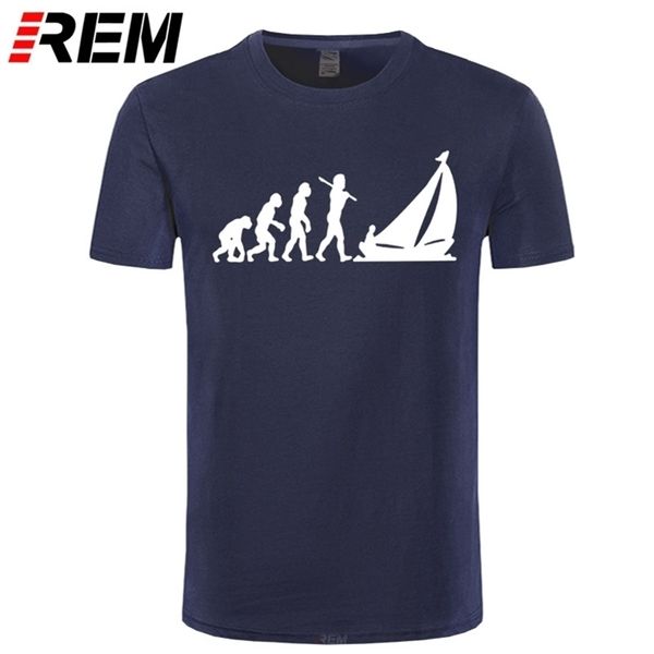 

sailing t shirt evolution 01 by stencil8 t- beach short sleeves tee awesome graphic 100 cotton male tshirt 210714, White;black
