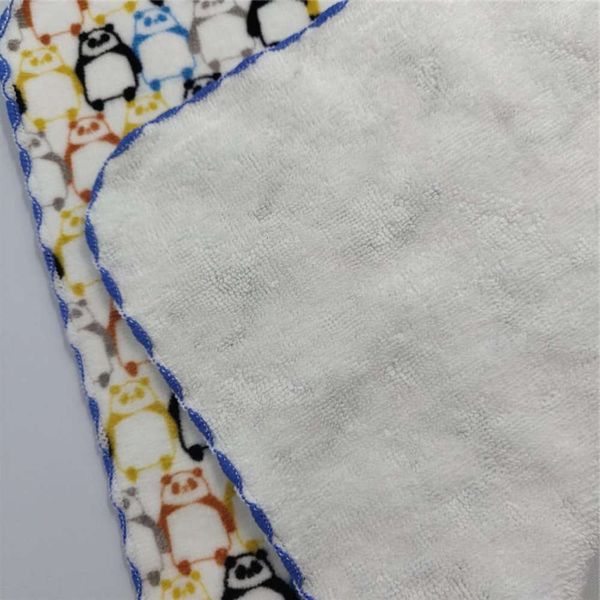 

handkerchief printed cartoon cotton mini square sports japanese towel, White