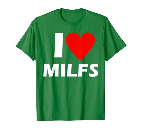 

i love milfs t-shirt, White;black