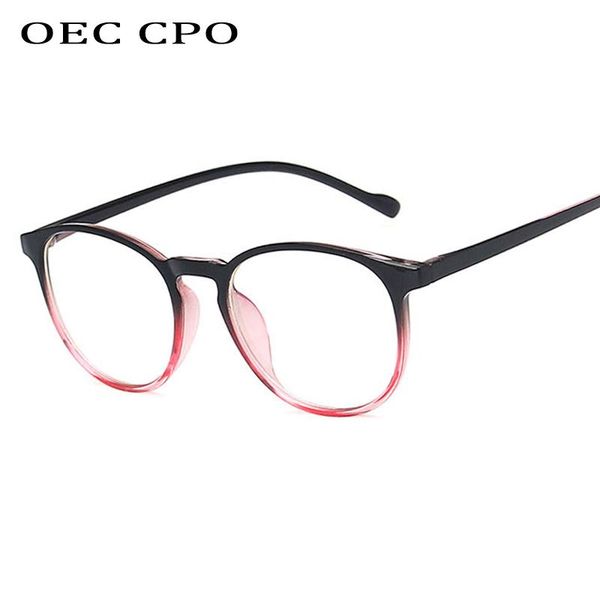 

fashion sunglasses frames oec cpo round glasses frame clear lens eyeglasses women vintage fake student optical o508, Black