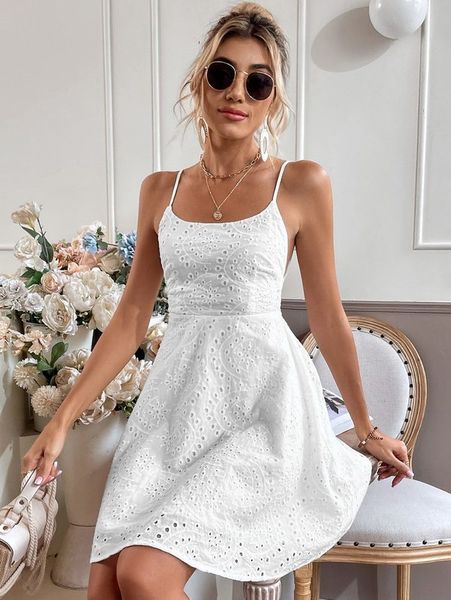 

tied open back schiffy cami dress she, Black;gray