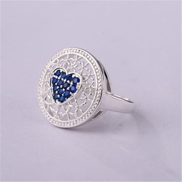 

wedding rings silver ring classic temperament female models exaggerated retro inlaid zircon hand jewelry engagement items, Slivery;golden