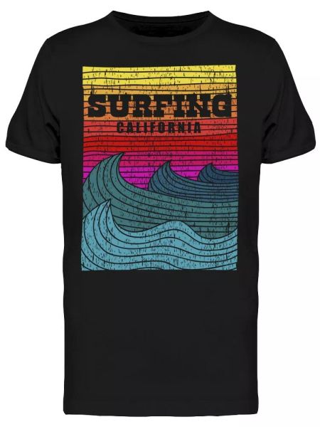 

Surfing Sea California Tee Men's -Image by Shutterstock, White;black