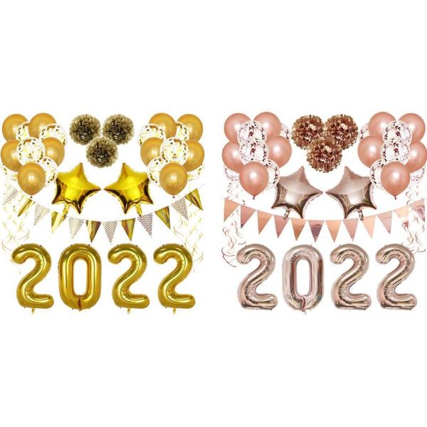 

party decoration 2022 years eve decorations year latex balloons set giant foil for home decor wedding p