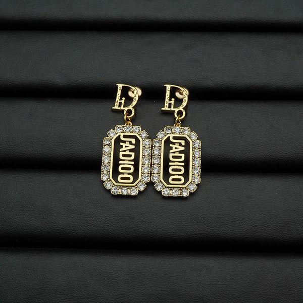 

earrings cuff stud d family square brand letter dijia elephant star same jewelry, Golden