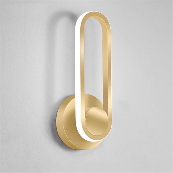 

wall lamp 12w led rotatable indoor lamps bedroom bedside acrylic sconce living room aisle corridor lighting modern lights