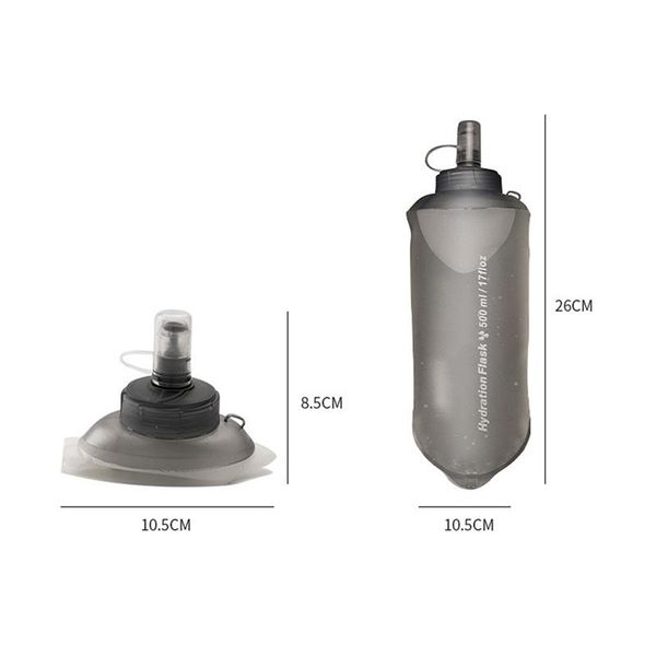 

water bottle outdoor portable folding bag sport supplies camping soft flask