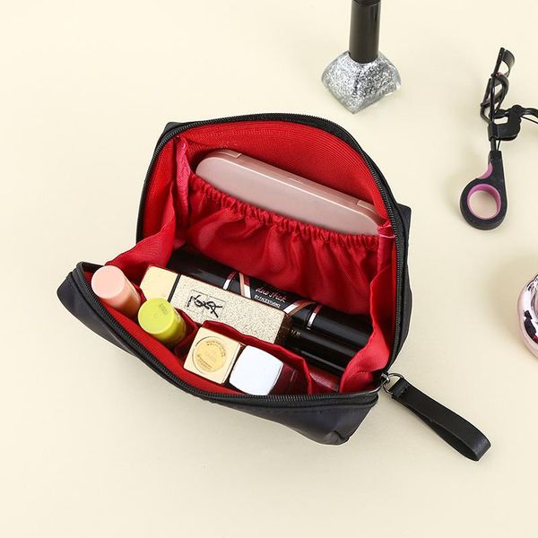 

storage bags women zipper make up bag waterproof wash toiletry cosmetic travel organizer case female necessaries solid color