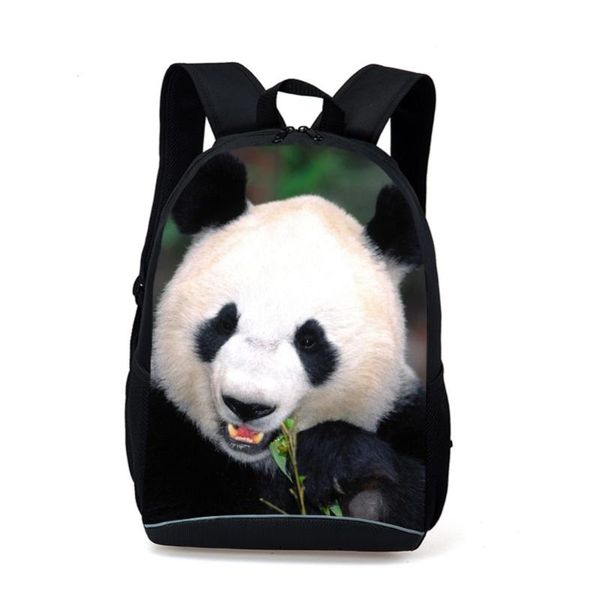 

backpack 600d/pvc cute boy girl style panda school bags plush bag college campus book bear