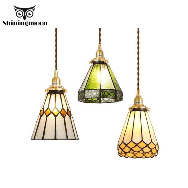 

pendant lamps nordic vintage loft led lights colour glass lamp living room dinning indoor lighting kitchen hanging