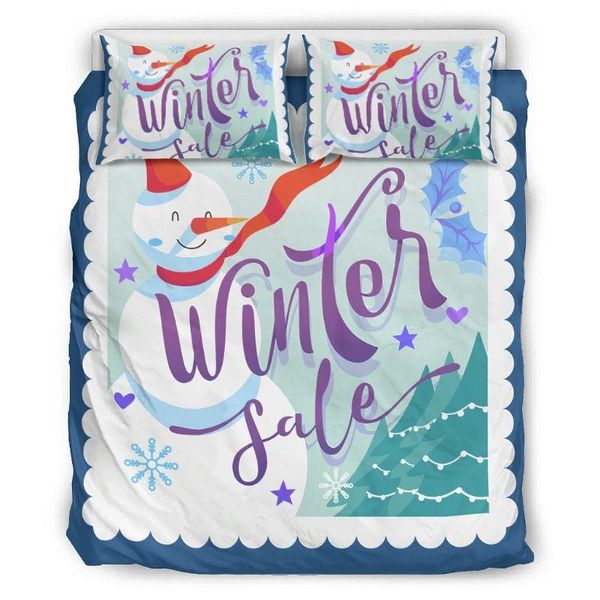 

bedding sets 3-piece comfortable lightweight christmas event series pattern microfiber set with 2 matching pillowcases