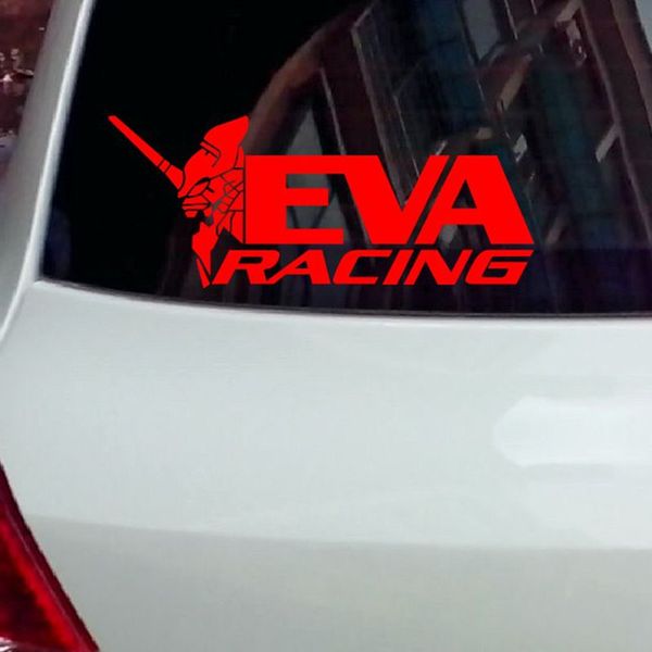 

anime eva racing waterproof reflective tape vinyl car decal sticker 20cmx8cm