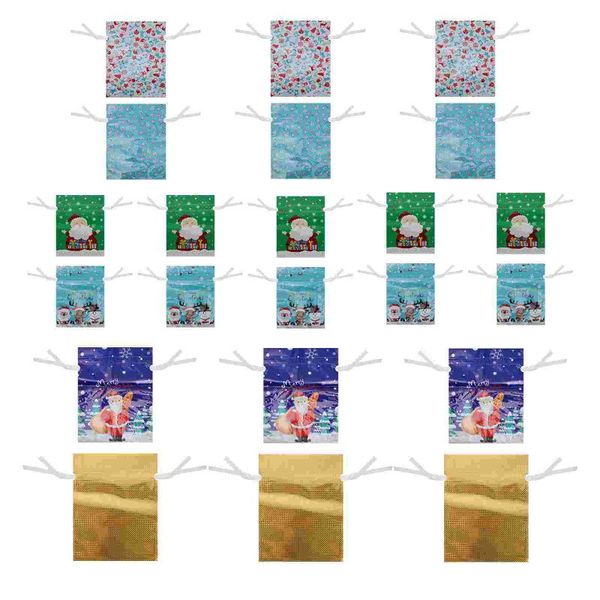 

gift wrap 30 pcs creative beautiful christmas candy drawstring packing bags