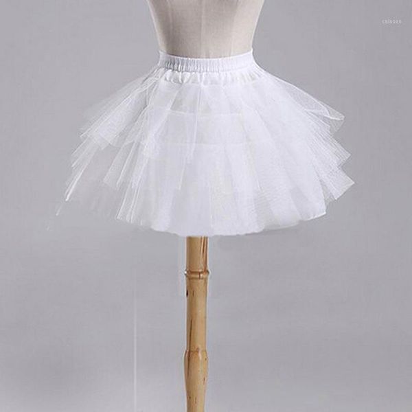 

skirts women's crinoline petticoat evening party underskirt vintage elastic waist ball gown ruffles pleated swing skirt, Black