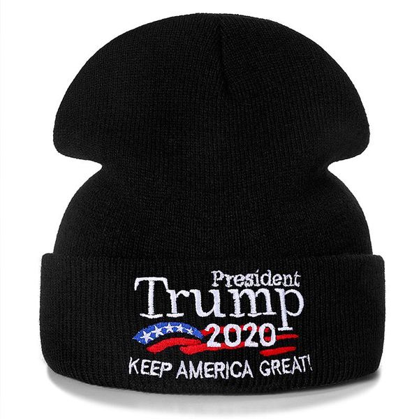 

beanies trump president 2021 cotton casual men women knitted winter hat solid hip-hop skullies cap drop
