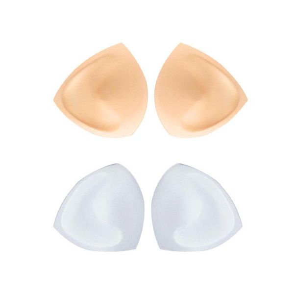 

maternity intimates sponge chest pad strapless push up bikini swimsuit bra inserts women pads, White