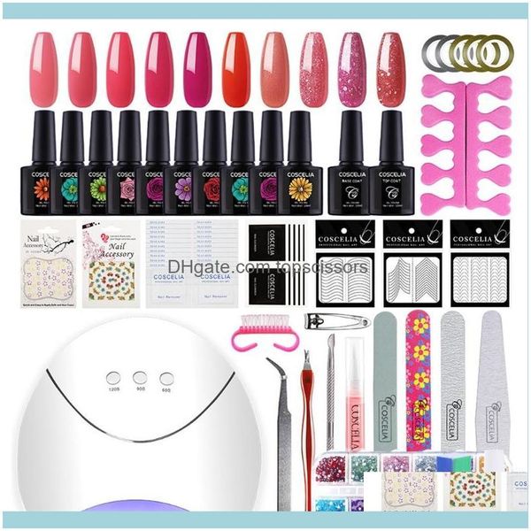 

salon health & beautygel nail polish kit with 60s 90s 120s timer setting lamp manicure tools q1qd art kits drop delivery 2021 hvkq6
