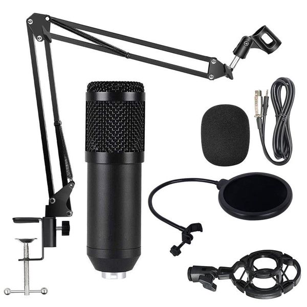 

microphone kit professional suspension for live stream broadcasting recording condenser camcorders