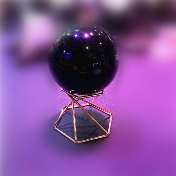 

hooks & rails metal display stand for crystal glass lens ball sphere globe holder swirl leg makeup sponge organizer rack divination base pxp