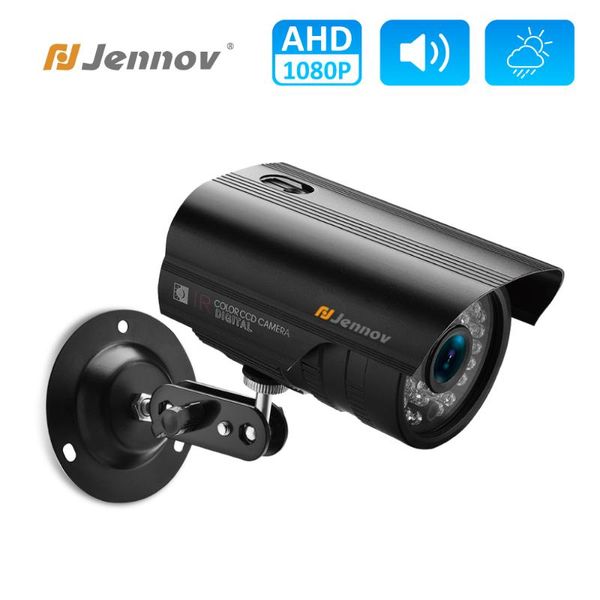 

einnov outdoor surveillance camera 1080p ip security ahd 2mp cctv night vision hd bnc cable audio recording set danale cameras