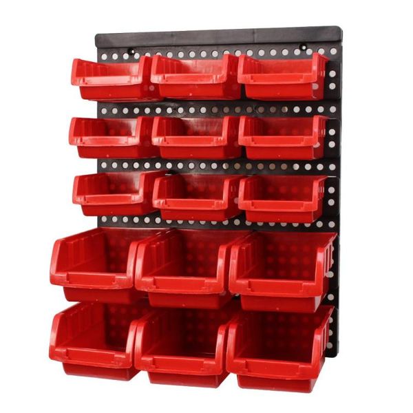 

tool organizers abs wall-mounted storage box parts garage unit shelving hardware screw organize components