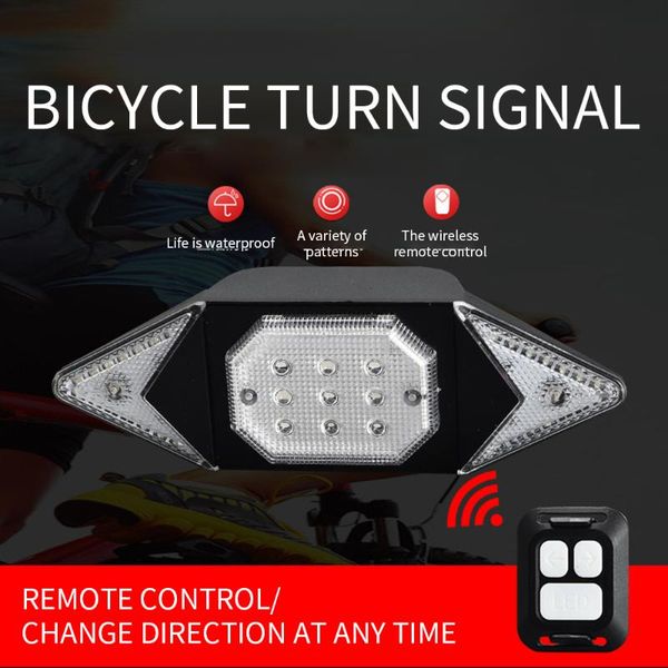 

smart bike turning signal cycling taillight intelligent usb bicycle rechargeable rear light remote control led warning lamp lights