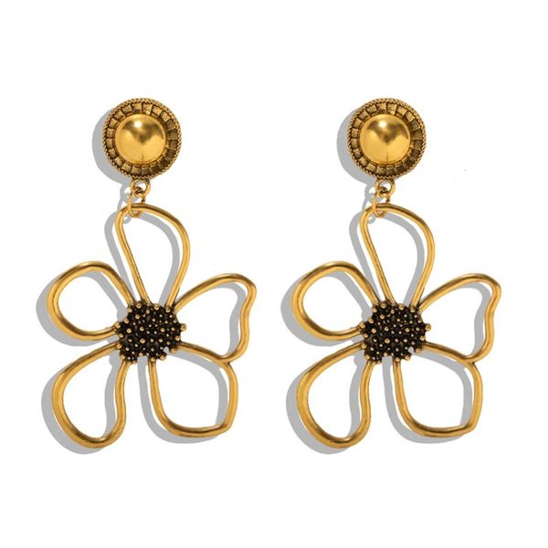 

vintage butterfly dangle earrings for women korean gold metal earring gift jewelry accessories, Silver