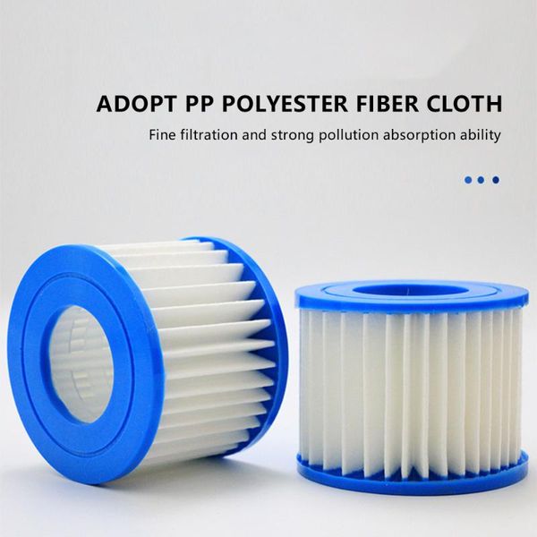 

pool & accessories 4pcs tub filter cartridge multifold swimming replacement net