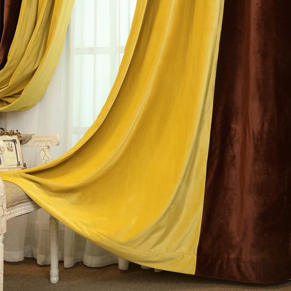 

curtains for living dining room bedroom black silk holland velvet curtain plain thickened french & drapes