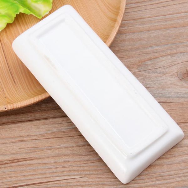 

storage bottles & jars 6 inch pure white ceramic 3-compartment appetizer serving tray rectangular divided sauce dishes for spice dish soy