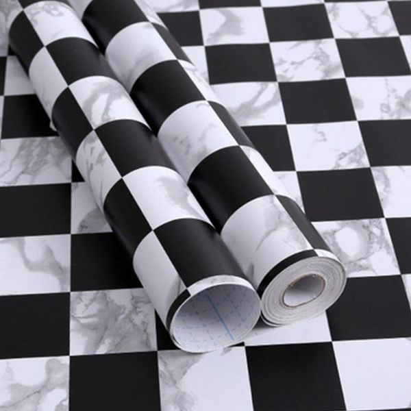 

wallpapers pvc self-adhesive wallpaper toilet bathroom tiles waterproof moisture-proof wall sticker kitchen decoration oilproof film