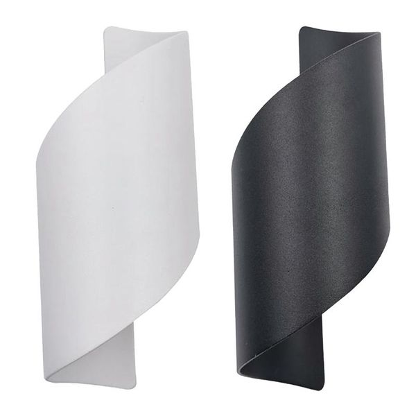 

wall lamp spiral led bedroom fixture sconce light cold warm