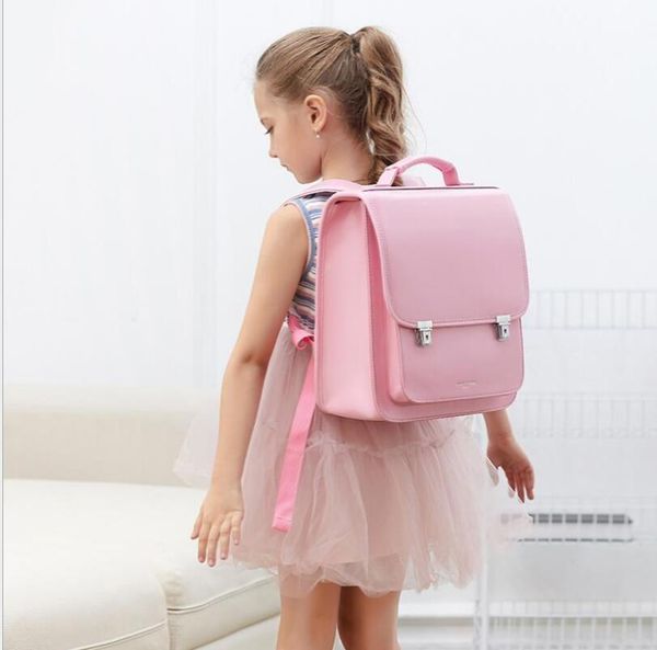 

japan school backpack for girls kids orthopedic book bags children pu bag students