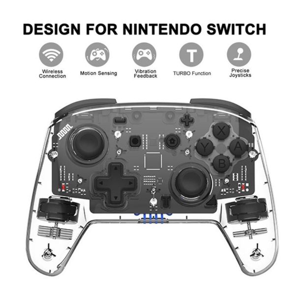 

game controllers & joysticks wireless mobile controller bluetooth gamepad for switch pro lite adjustable turbo vibration motion gyro