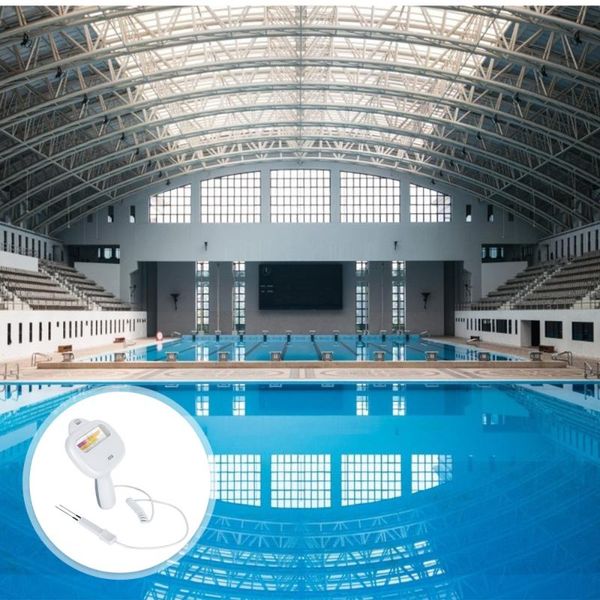 

meters 1pc swimming pool tester water quality ph detecting device cl2 (white)
