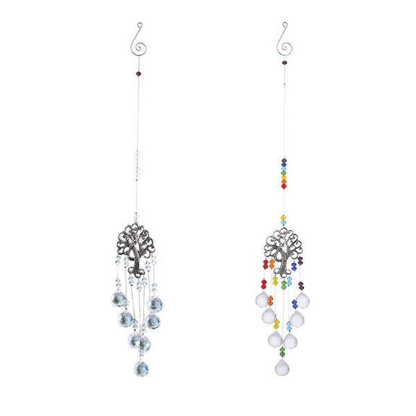 

garden decorations seven pearl crystal suncatcher prisms hanging rainbow chaser lighting accessories for window curtains home car lampdecor