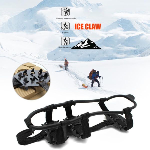 

cords, slings and webbing anti slip ice gripper spike cleats 24 teeth outdoor snow shoe covers crampons camping portable elements
