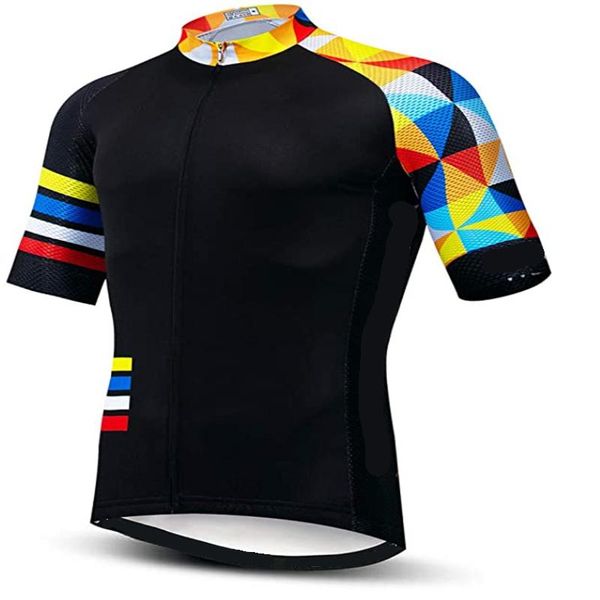 

racing jackets the latest 100% polyester bike clothing men's summer short sleeve cycling jerseys quick drying breathable bicycle shirt, Black;red