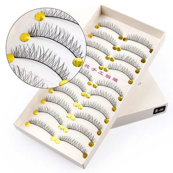 

false eyelashes 100% cruelty handmade 3d mink lashes full strip soft makeup e11