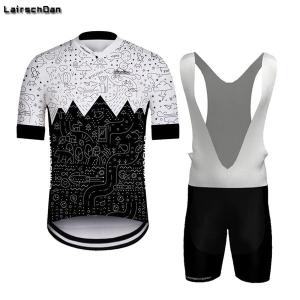 

lairschdan cycling wear jersey summer men's set 2021 mallot ciclismo bicycle uniform road bike dress maillot mtb hombre racing sets, Black;blue