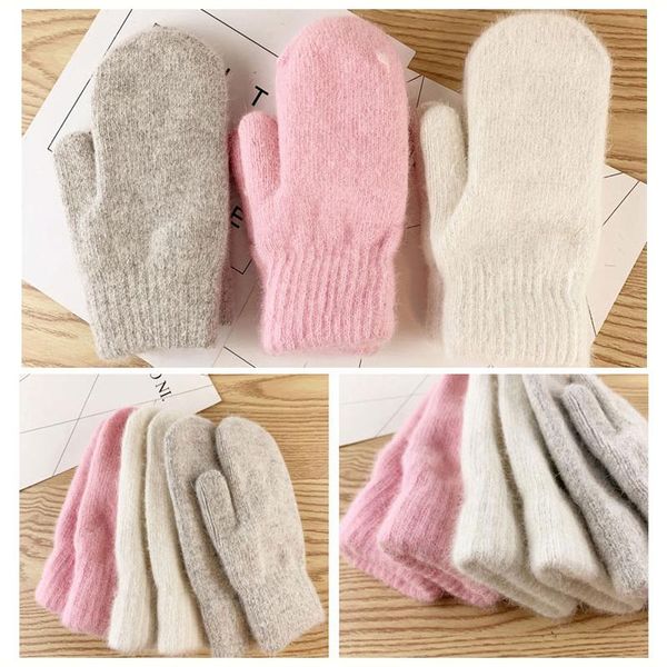 

kawaii full finger gloves macaron color motorcycle warm snow ski snowboard riding plush disposable
