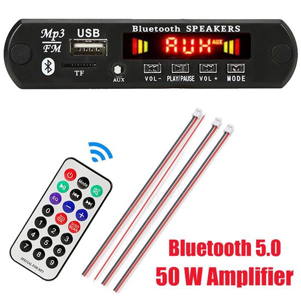 

& mp4 players dc 12v 50w bluetooth 5.0 mp3 player decoding board car fm radio module support tf card slot usb aux handsrecord