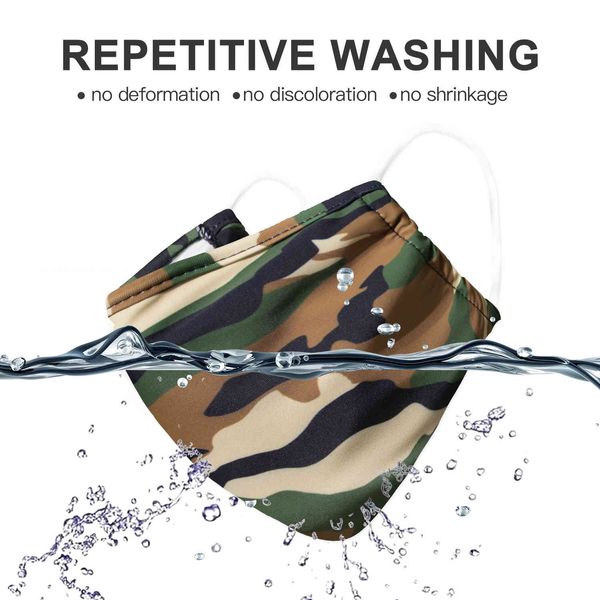 

washable fashion warm dustproof printed mask seconds hair