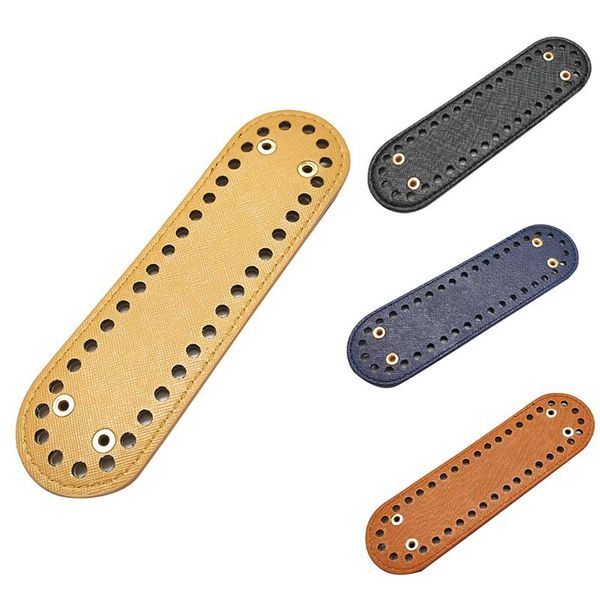 

bag parts & accessories diy hand-knitted crochet pu bottom plate material, Black