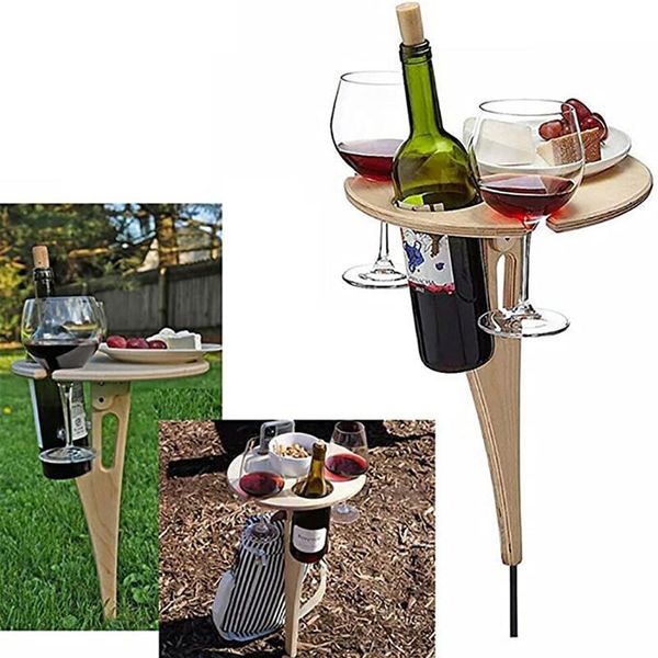 

camp furniture outdoor wine table with foldable round deskmini wooden picnic rack